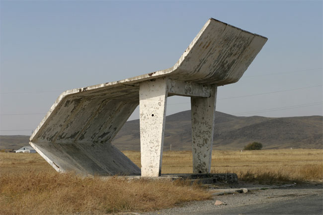 soviet roadside bus-stops